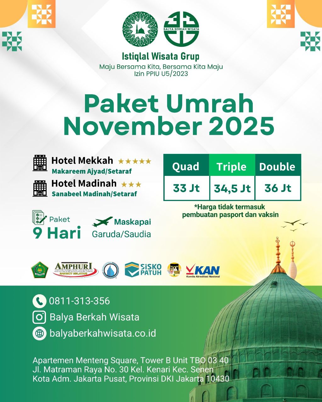 Paket Umrah November 2025
