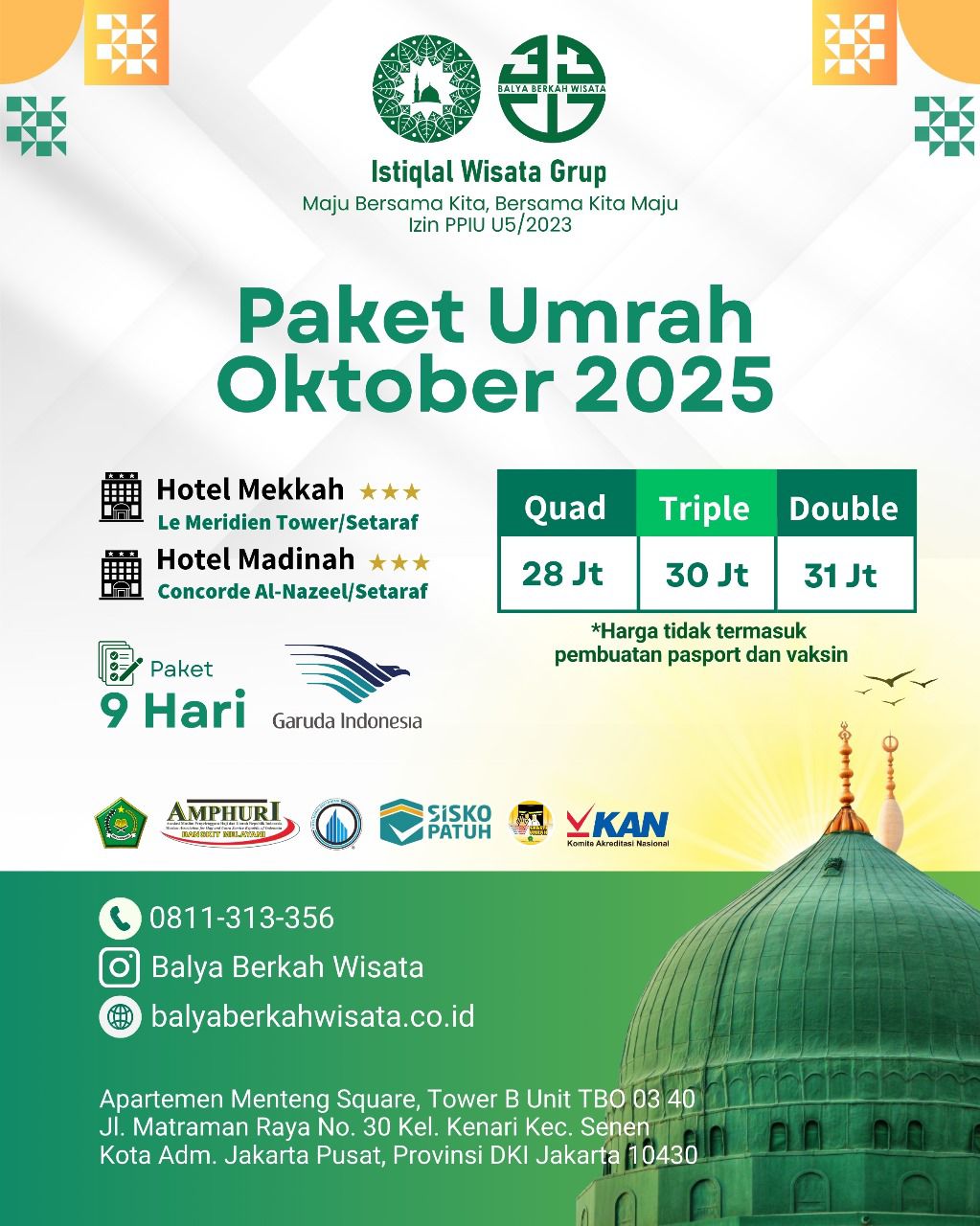 Paket Umrah Oktober 2025